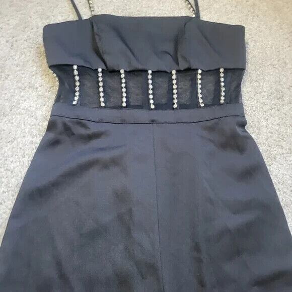 NWT Mac Duggal 26601 Jumpsuit Women's Size 6 Black Prom Wedding Event Designer - Picture 3 of 5